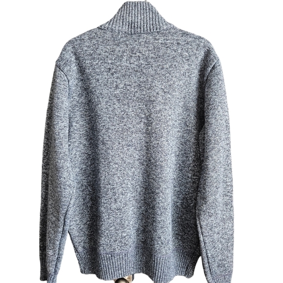 Buffalo David Bitton Mens Sherpa Fleece Lined Zip-Up Sweater Gray XL - Picture 2 of 12